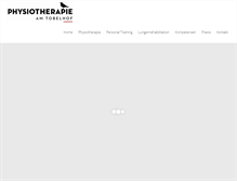 Tablet Screenshot of physio-am-tobelhof.ch